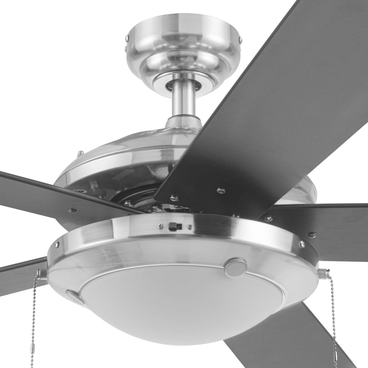 52" Satin Nickel Ceiling Fan with Light E515