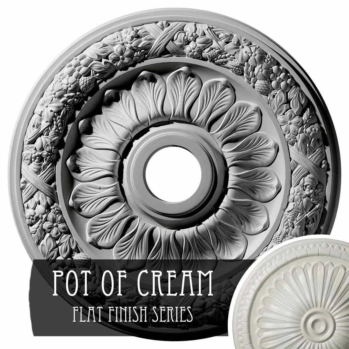 24x22OD x 4x22ID x 1 1/2x22P Ceiling Medallion Q932944