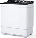 26Lbs Semi-automatic Twin Tub Washing Machine with Built-in Drain Pump P38122
