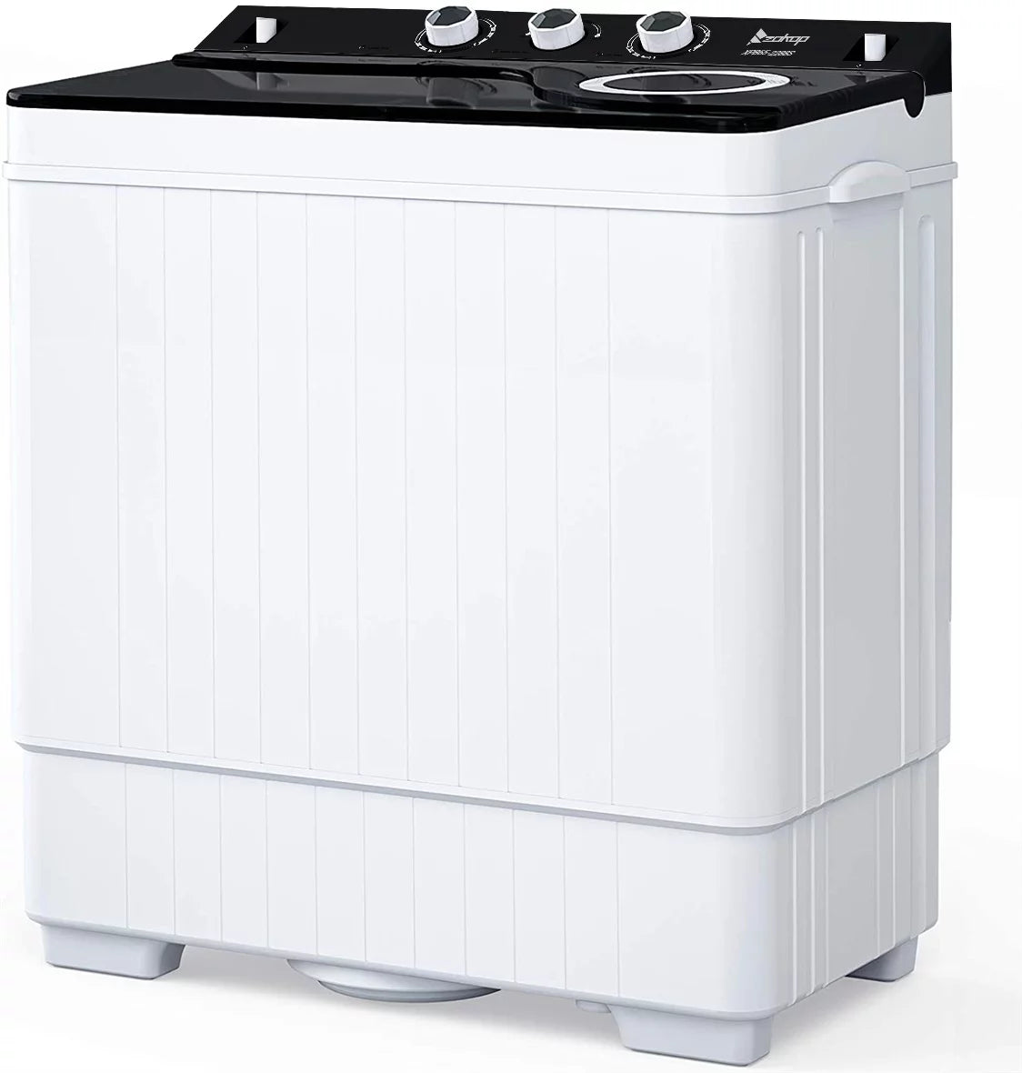 26Lbs Semi-automatic Twin Tub Washing Machine with Built-in Drain Pump P38122