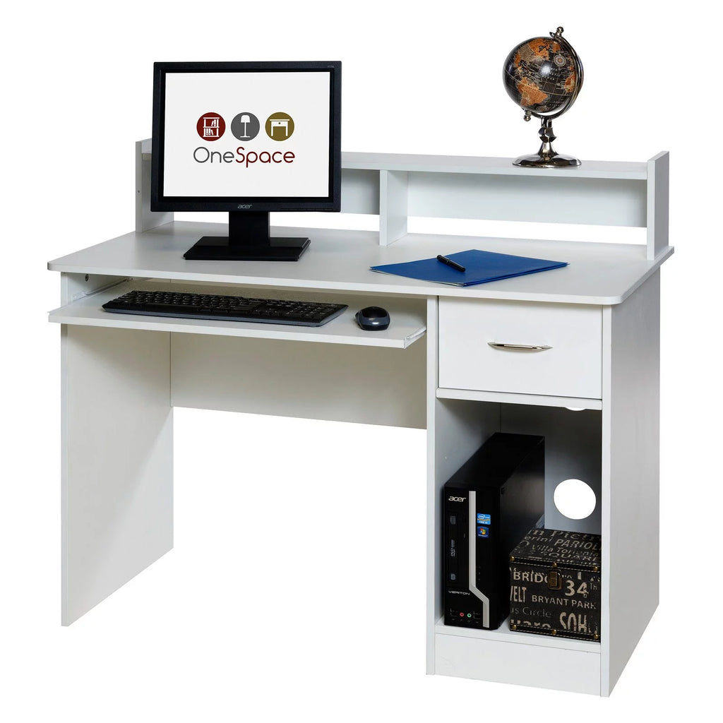 Computer Desk Hutch with Pull-Out Keyboard O555