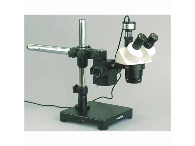Stereo Microscope on Boom Stand with 1.3MP Digital Camera N898516