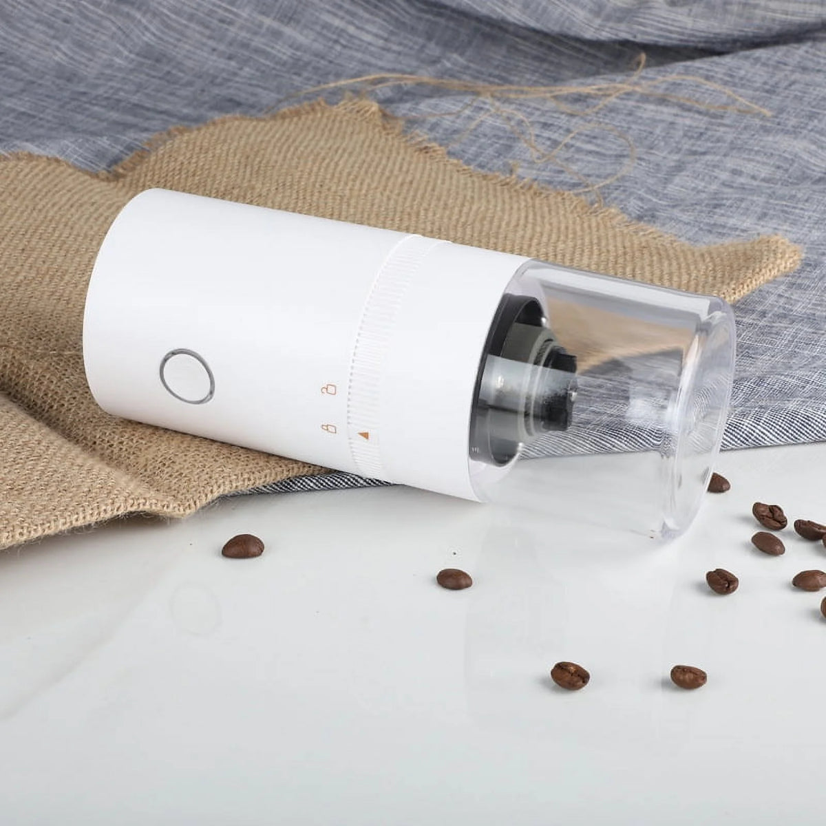 White Cordless Electric Coffee Grinder M876