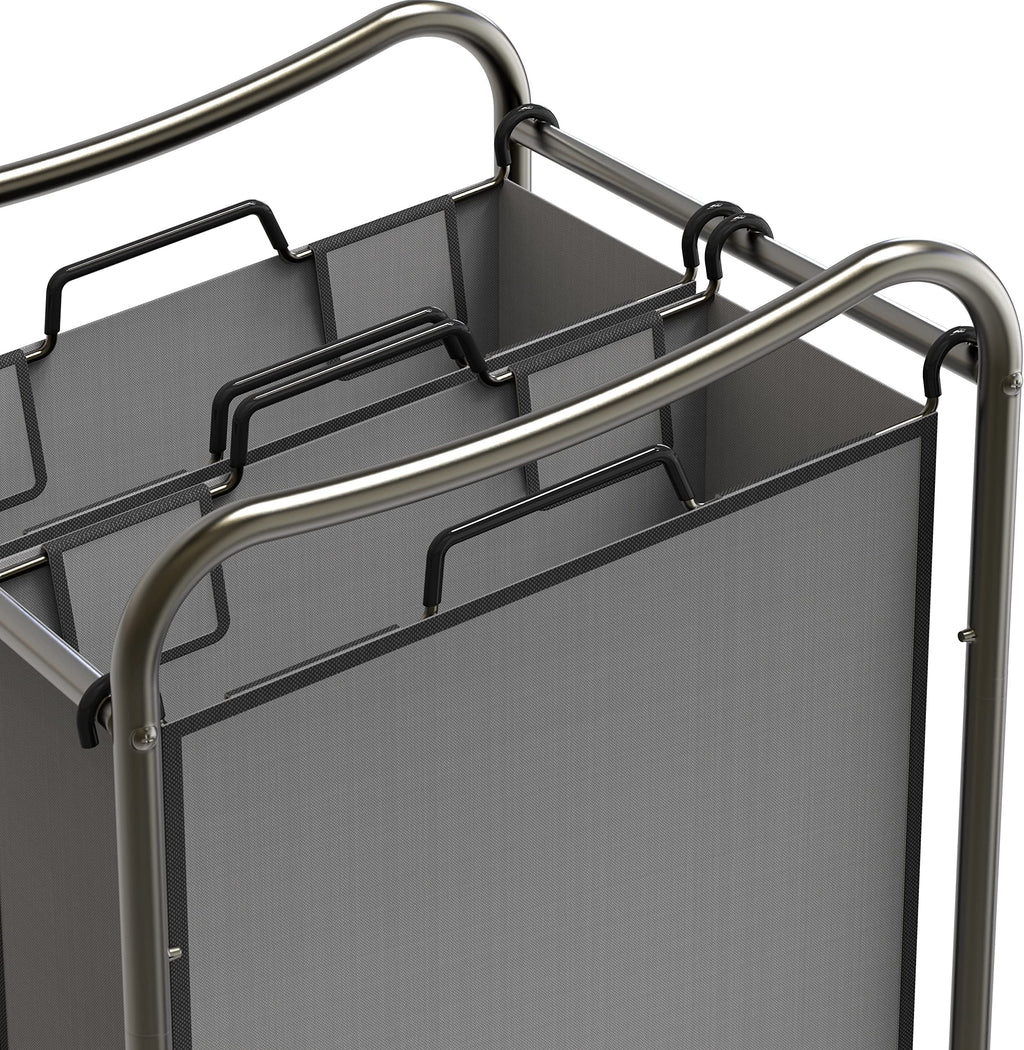 2 Bags Laundry Sorter Dark Grey Z543191