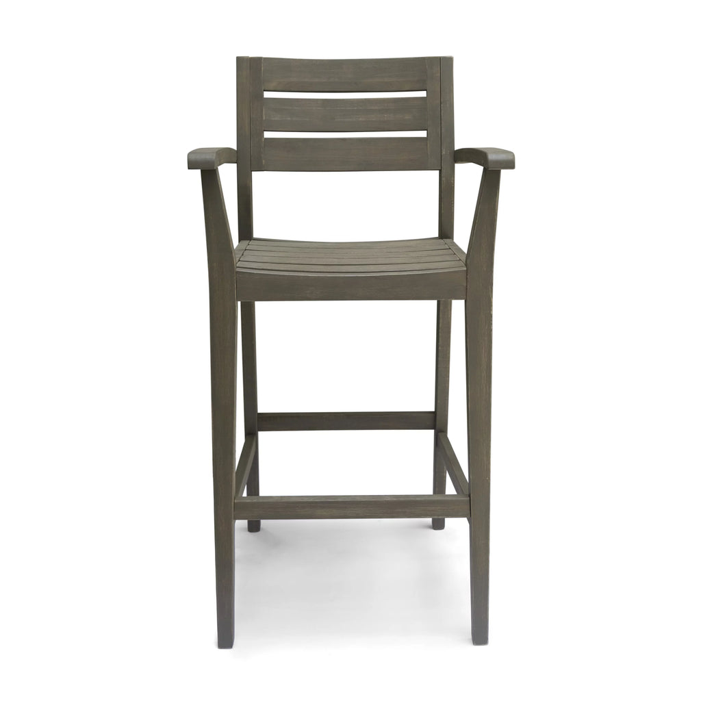 Acacia Wood Barstool Set of 2 T418050