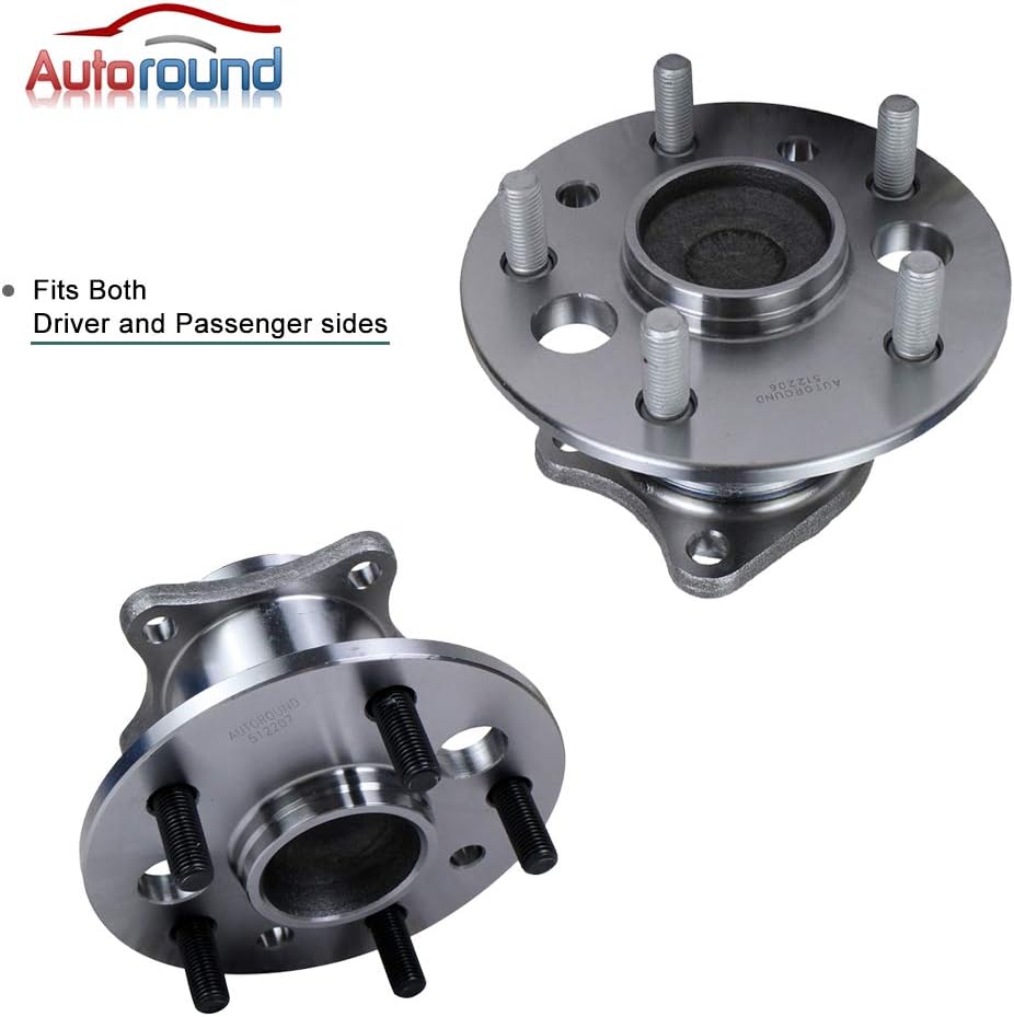 Wheel Hub and Bearing Assembly for Toyota Camry, Highlander, Avalon, Solara, Lexus ES300, ES350, ES330, 2001-2012 5 Lug w/ABS K3493