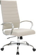 Tan Leather Swivel Office Chair I499