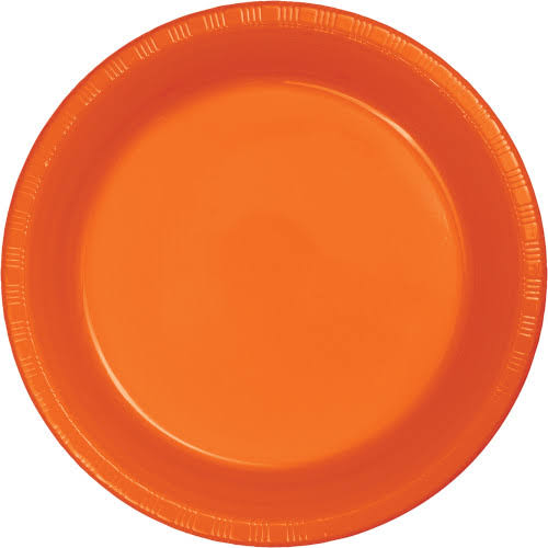 Sunkissed Orange Plastic Banquet Plate Case of 240 R385760