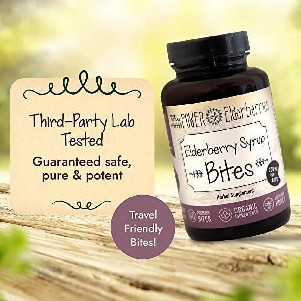 Vegetarian Elderberry Syrup Bites 40 Count M755538