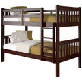 Twin Over Twin Solid Wood Bunk Bed O679418