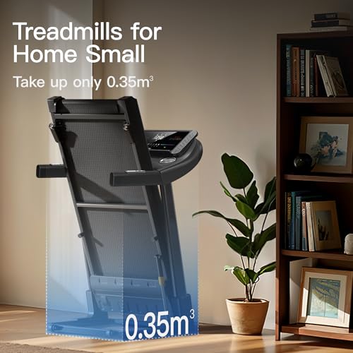 Home Folding Treadmill with Pulse Sensor, 2.5 HP, 7.5 MPH, 265 LBS Capacity K2178