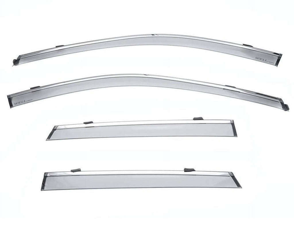 Side Window Visors with Chrome Trim for Subaru Outback W479