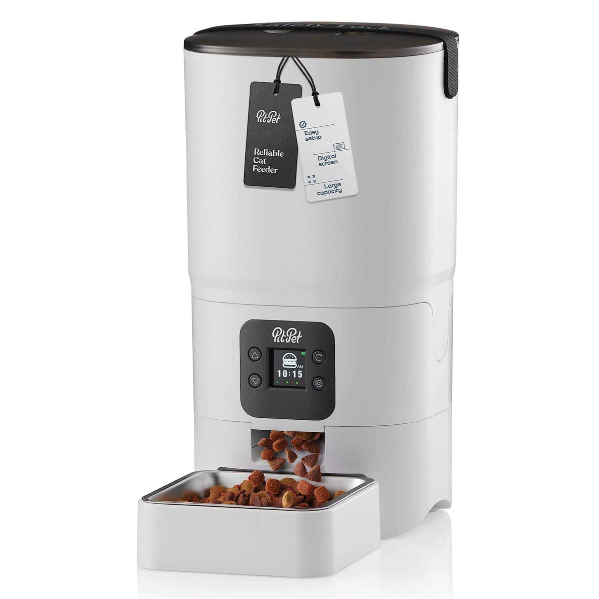 6-L Automatic Cat Food Dispenser with LCD Screen S169577