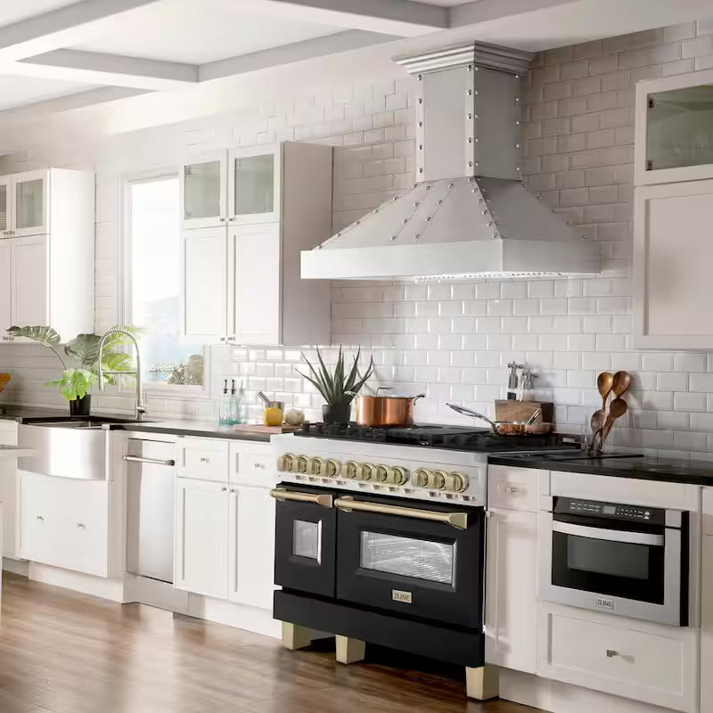 48 in. 7-Burner Double Oven Dual Fuel Range P858304