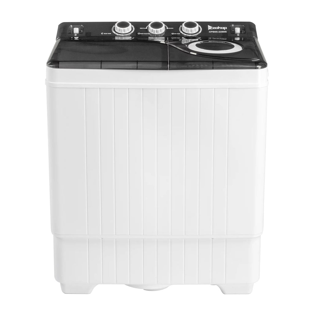 26Lbs Semi-automatic Twin Tub Washing Machine with Built-in Drain Pump P38122