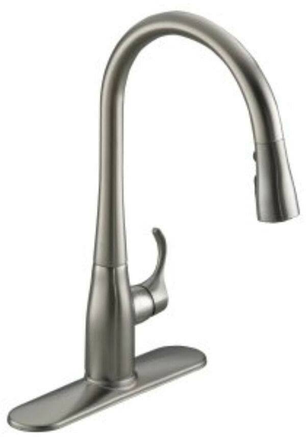 Vibrant Stainless Pull-Down Faucet with Soap Dispenser W946651