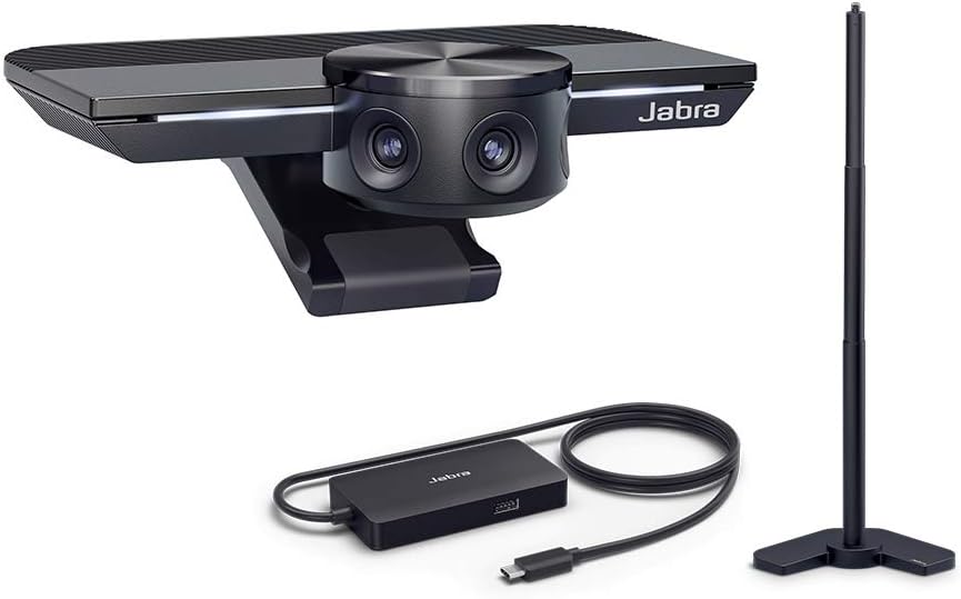 Jabra PanaCast with Jabra Speak 710 MS Wireless Bluetooth Speaker and Jabra PanaCast USB Hub and Jabra PanaCast Wall Mount Bundle R2592