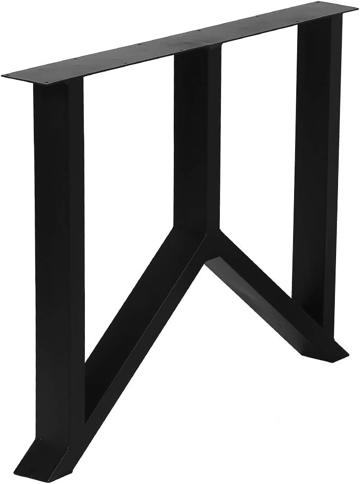 Black 28” Height 18” Wide Metal Table Legs 2 PCS C56566