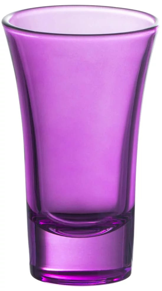 Purple 2 Oz Set of 6 Colored Shot Glasses B18270