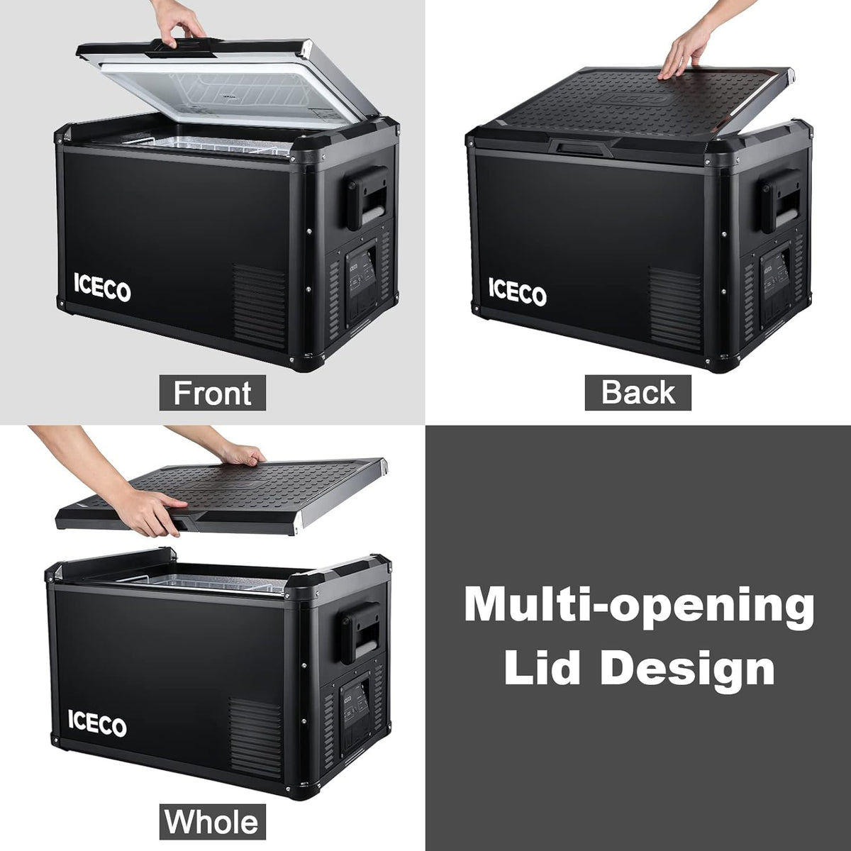 Portable Refrigerator, 45L Steel Compact Refrigerator, 47 Quarts R595