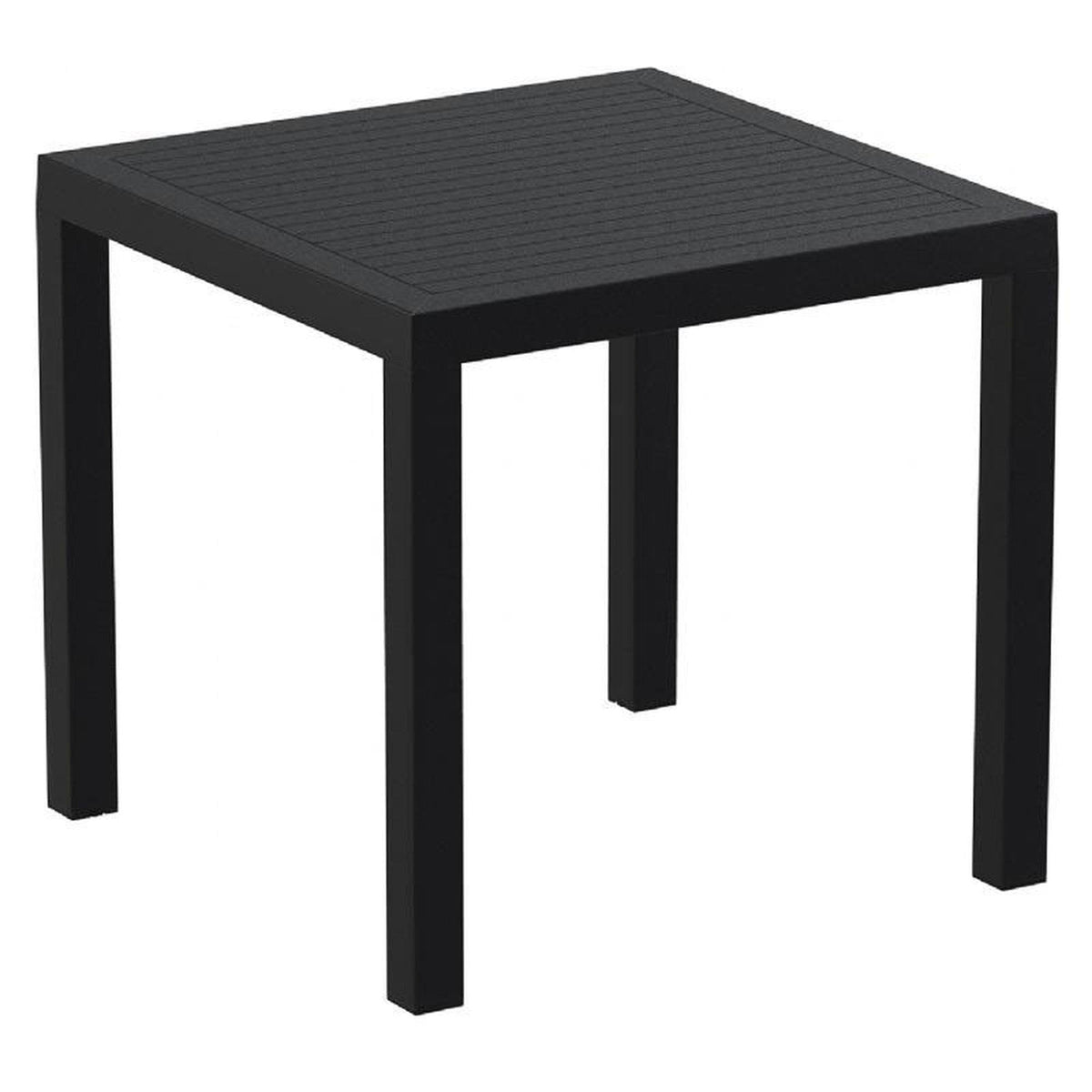 Black Resin Square Dining Table 31 inch D444948