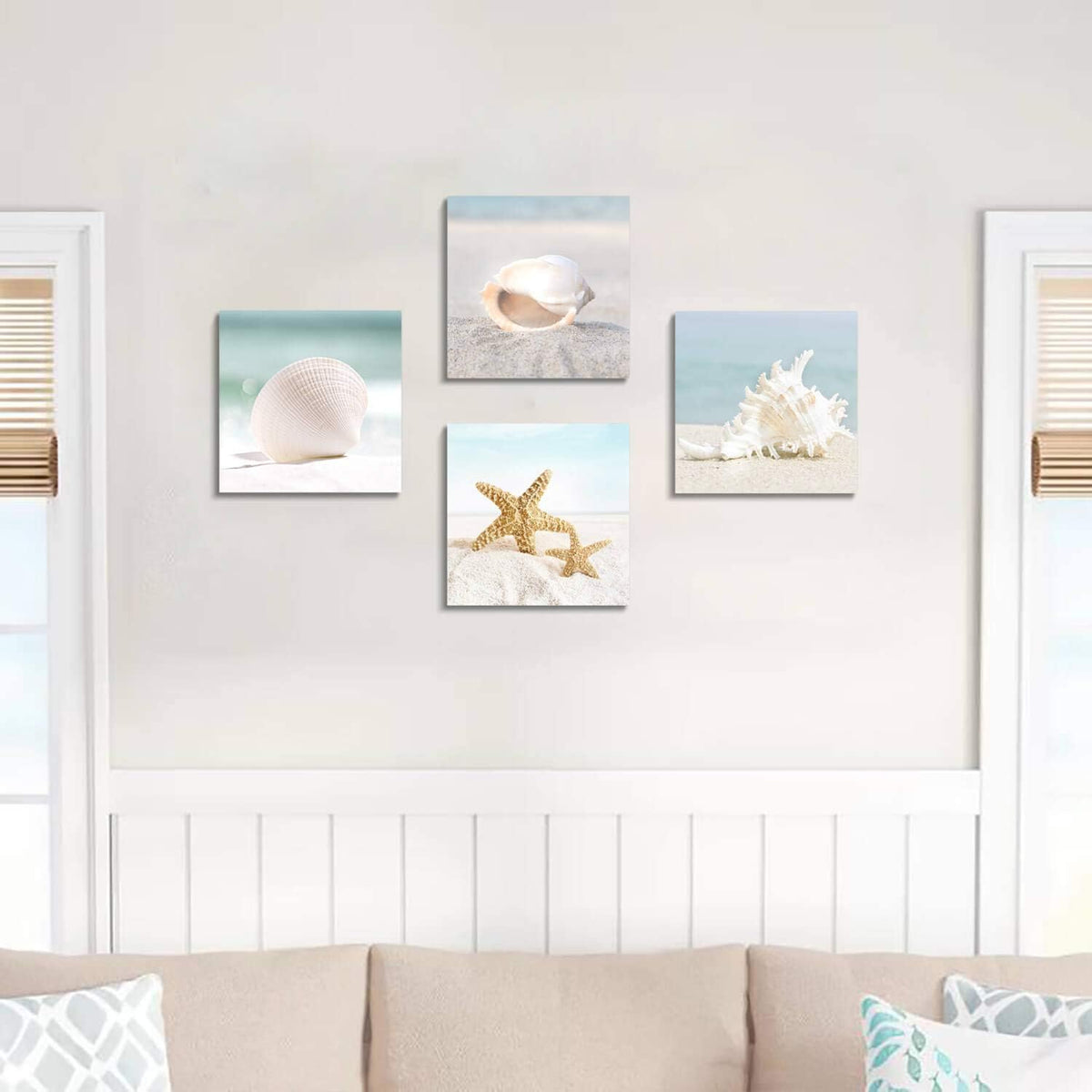 Canvas Wall Art 12W x 12H 4 PCS E5669
