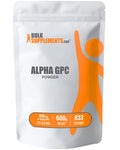 Alpha GPC Powder 600mg per Serving 1kg Unflavored Gluten Free M349219