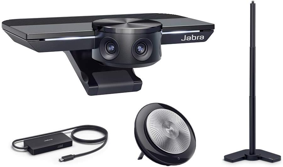 Jabra PanaCast with Jabra Speak 710 MS Wireless Bluetooth Speaker and Jabra PanaCast USB Hub and Jabra PanaCast Wall Mount Bundle R2592