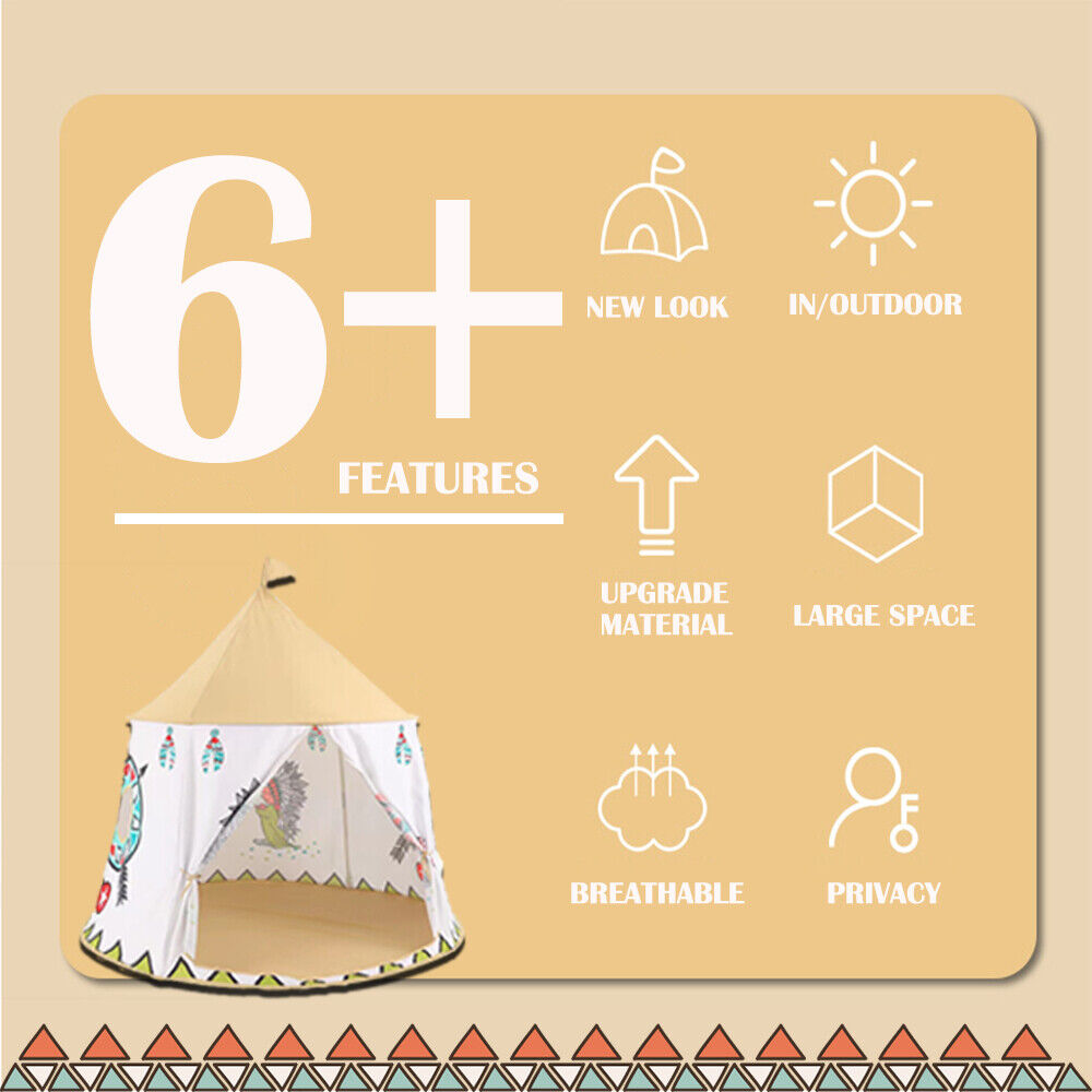 Indian Teepee Kids Playhouse with Carrying Bag O244