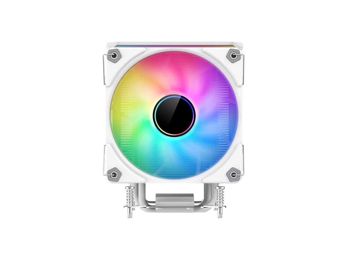 Aluminum RGB CPU Air Cooler 120mm 4 Heat Pipe White H723
