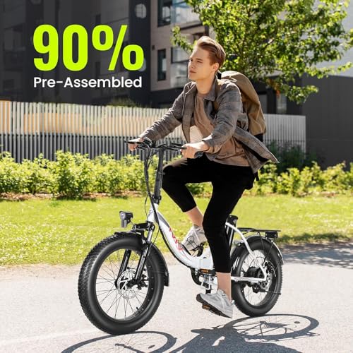 20" Fat Tire Electric Bike with 48V Removable Battery, 7-Speed H10580