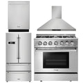 36 Propane Dual Fuel Range, Range Hood, Dishwasher, Refrigerator X8354