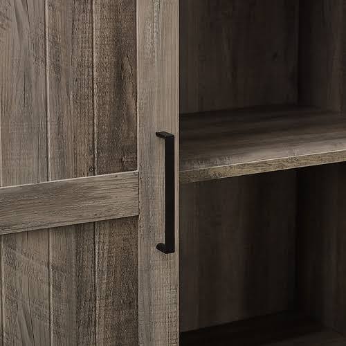 68" Sliding Door Storage Cabinet - Grey Wash Z3662