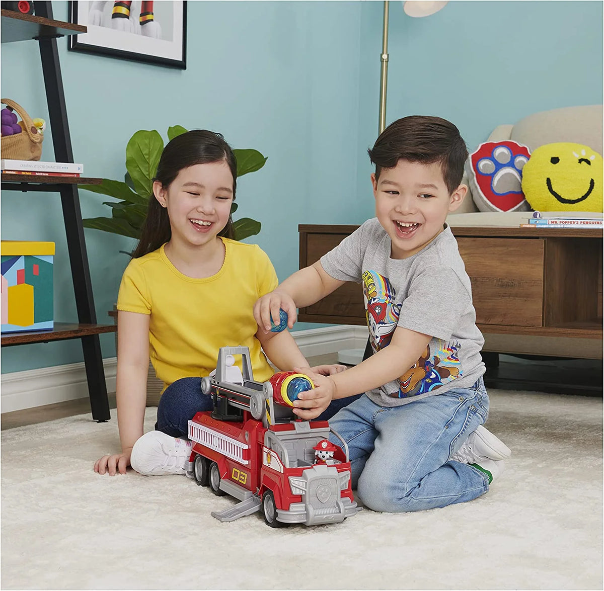 Marshalls Transforming Fire Truck with Extending Ladder, Lights, Sounds and Action Figure X686