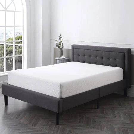 8 inch Memory Foam Mattress, King, White K221