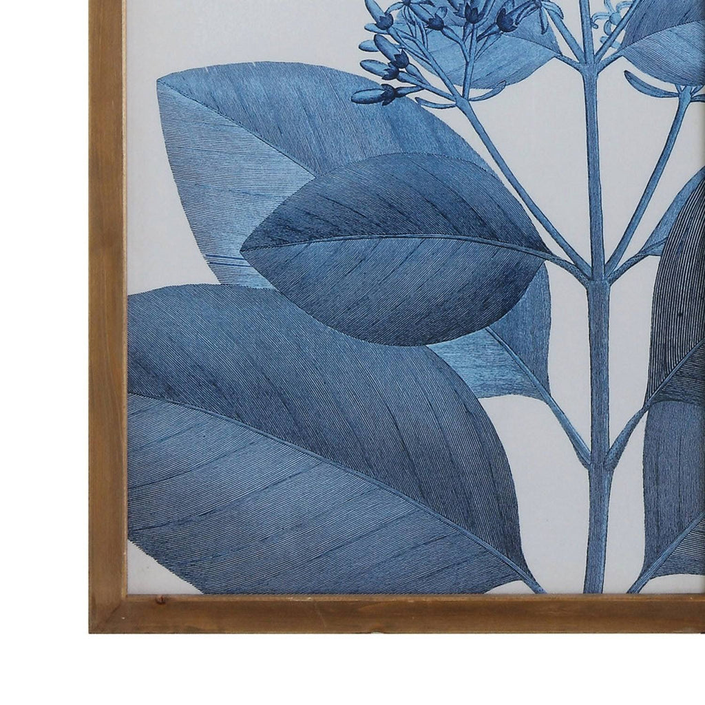 Wood Framed Orange Botanical Wall Decor (Set of 4 Designs) F136533