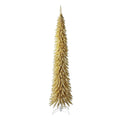 7 Foot Prelit Artificial Christmas Tree with Stand, Champagne, Gold K578113