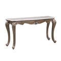 Sofa Table, Marble Top & Antique Bronze Finish A11673