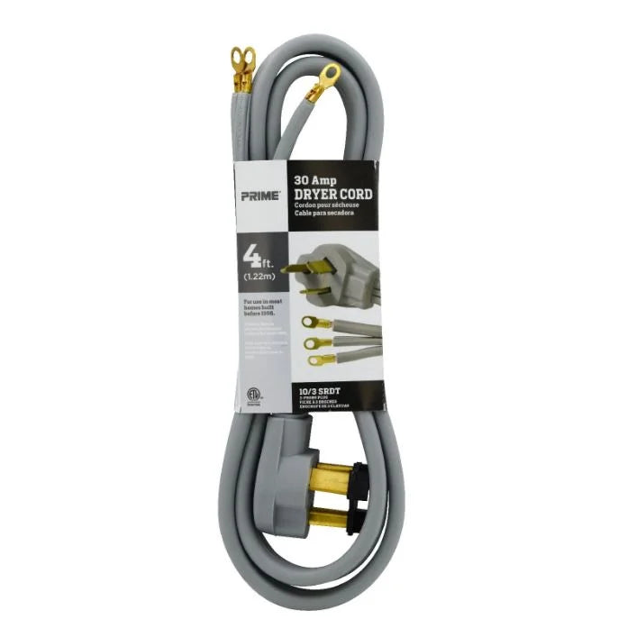 4 Feet 30 Amp 3-Wire Dryer Cord F491