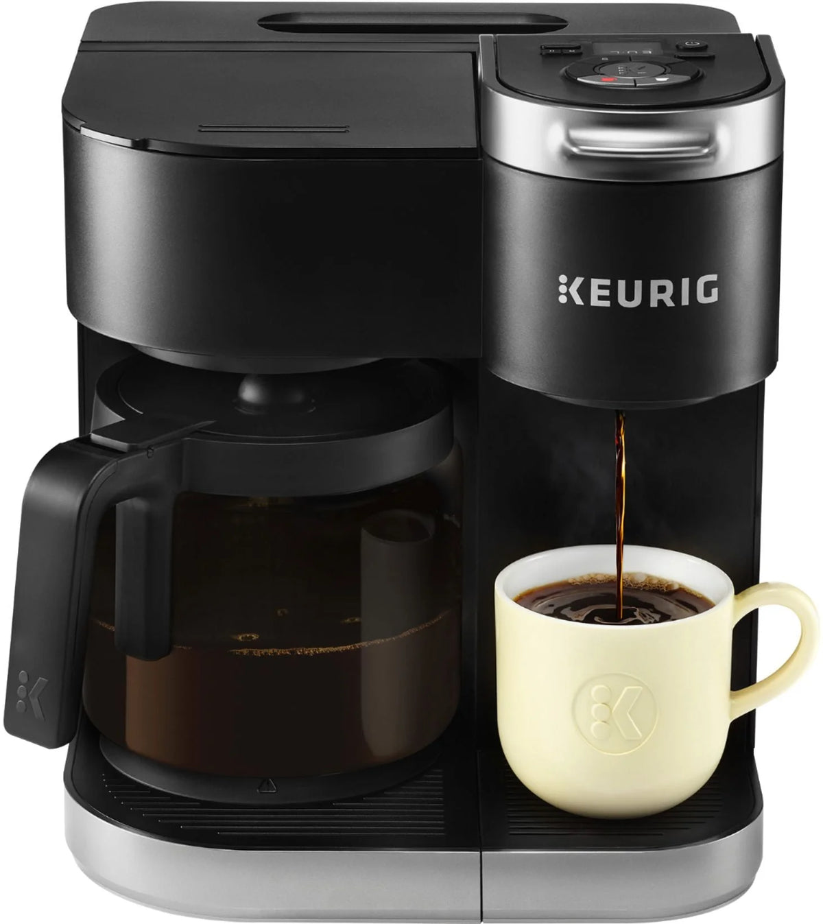 12-Cup Coffee Maker and Single Serve Brewer - Black F4899