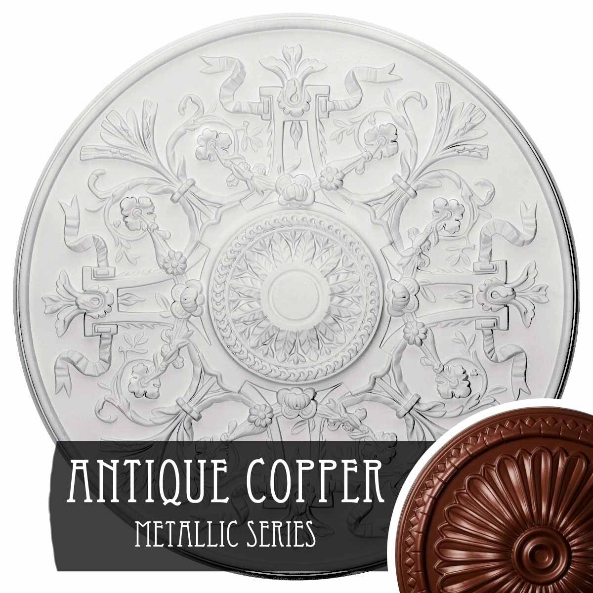 Versailles Ceiling Medallion, Hand-Painted Cloud Burst V24795