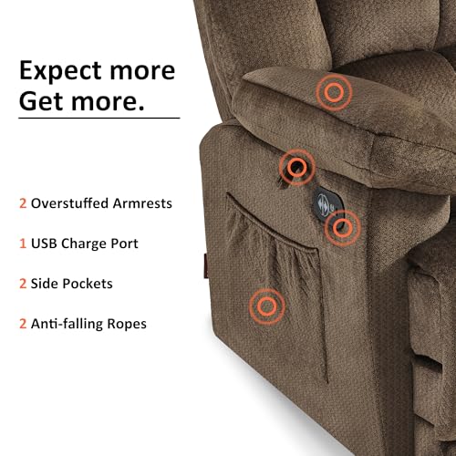 Zero Gravity Power Recliner Chair with Heat and Vibration Massage Z228102