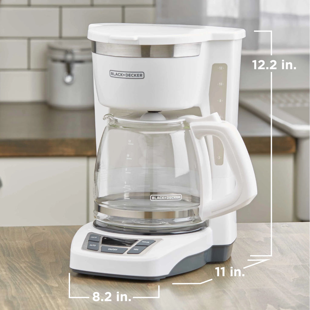 White 12-Cup Programmable Coffeemaker X316931