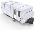 Ripstop Diamond Travel Trailer RV Cover with Adhesive Repair Patch (Fits 33' - 35') L305827