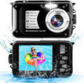 Waterproof Camera 1080P Full HD 30MP Underwater Camera 10FT Anti-Shake 16X Zoom Digital Waterproof Camera Blue D6902