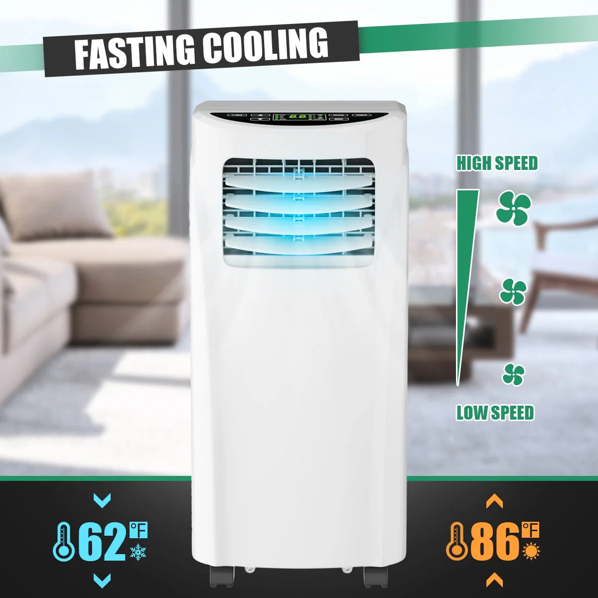 8000BTU Portable Air Conditioner & Dehumidifier R35660