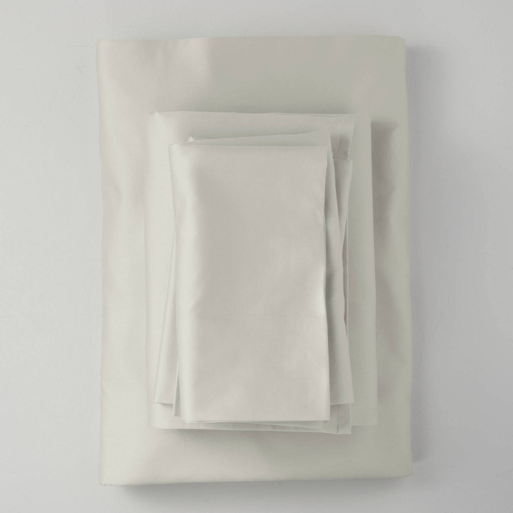 California King 500 Thread Count Washed Supima Sateen Solid Sheet Set Z849