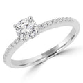 18K White Gold Diamond Engagement Ring D739788