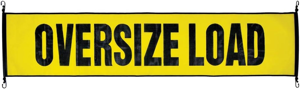 Oversize Load Banner, 4 Magnets, 4 Red Flags, Vented Storage Bag P3933