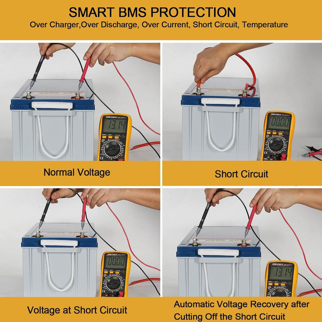 12V 200Ah LiFePO4 Lithium Battery with Smart BMS Y94763